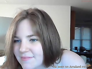 Chubby girl masturbating.