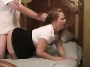 Cleanup after buddy fucked milf