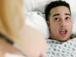 On this day, one of the patients Nurse Sashaa Juggs attends to is Rocky.