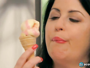 She yearns for the taste of something creamy.