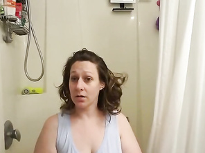 Melody taking a Shower