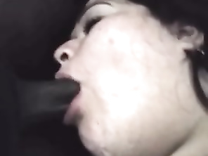 CHUBBY Latina sucking chubby nigga cock