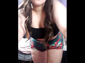 18 Year old CHUBBY Strip Tease