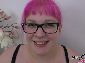 German PLUMP Goth Abby Strange with Toy