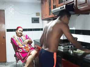 My Stepmom Gets Horny In The Kitchen And We End Up Fucking. Pt. 1