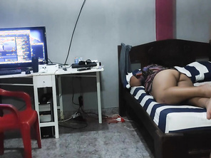 Fucking my best friend's housewife while he is in the bathroom filling his housewife with cum every time he is not in the room
