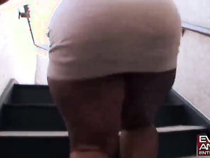 EVASIVE ANGLES Brickhouse is back with some giant asses bashin' down homies left and right! The amazing Ms. Booty has one of the biggest butts ever filmed!